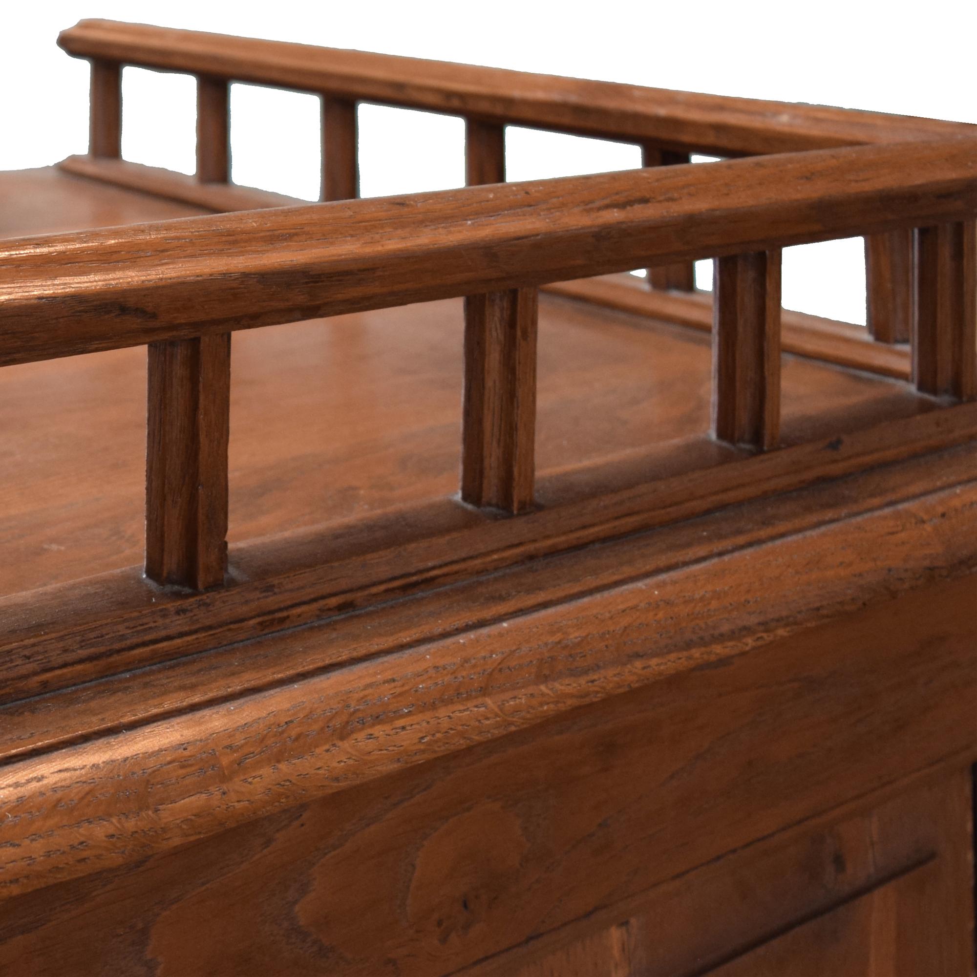An Oak Shop Counter/Desk 59" W x 29" D x 38" H — France