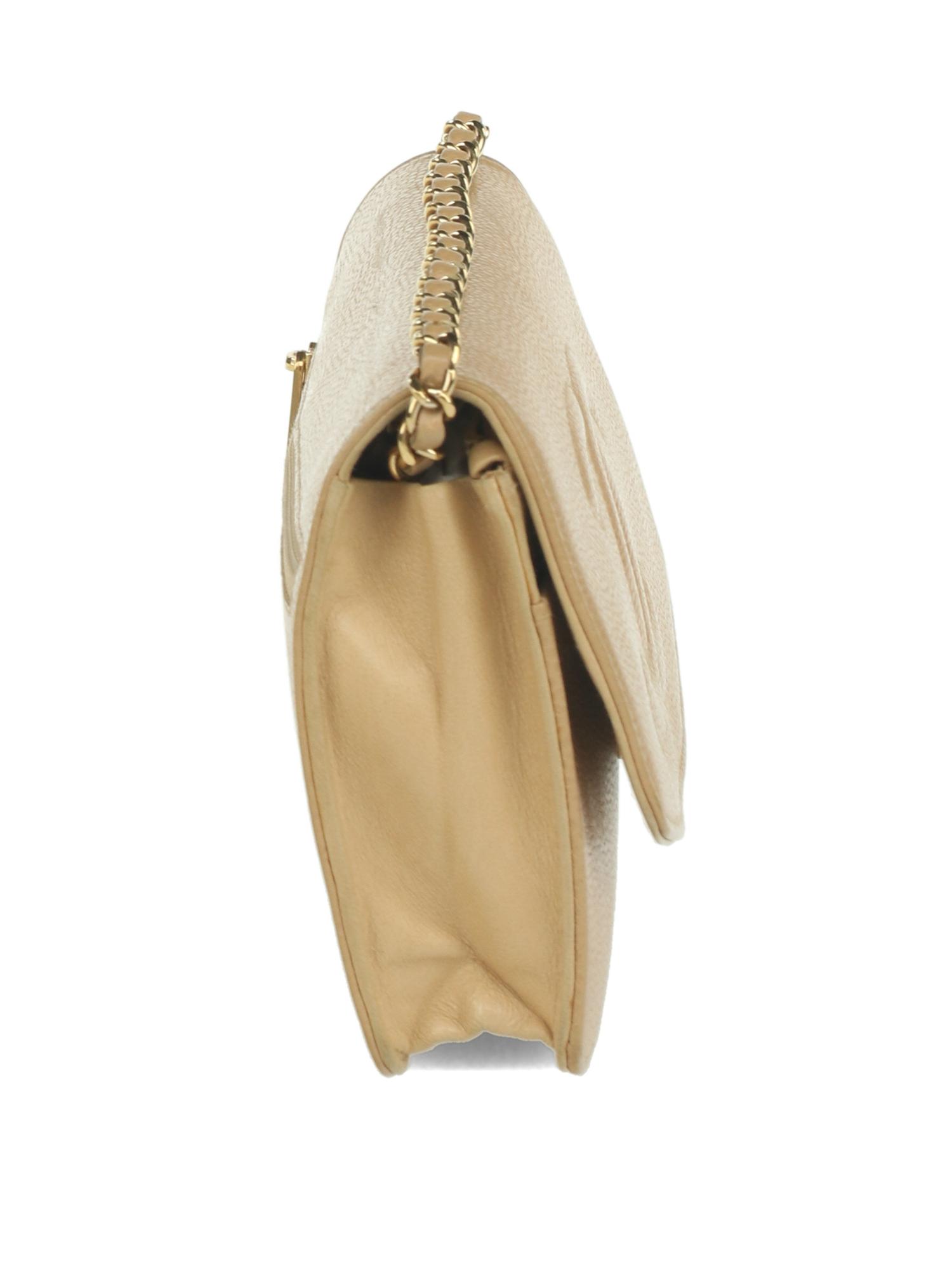 Chanel Timeless Wallet On Chain in Tan Caviar Leather