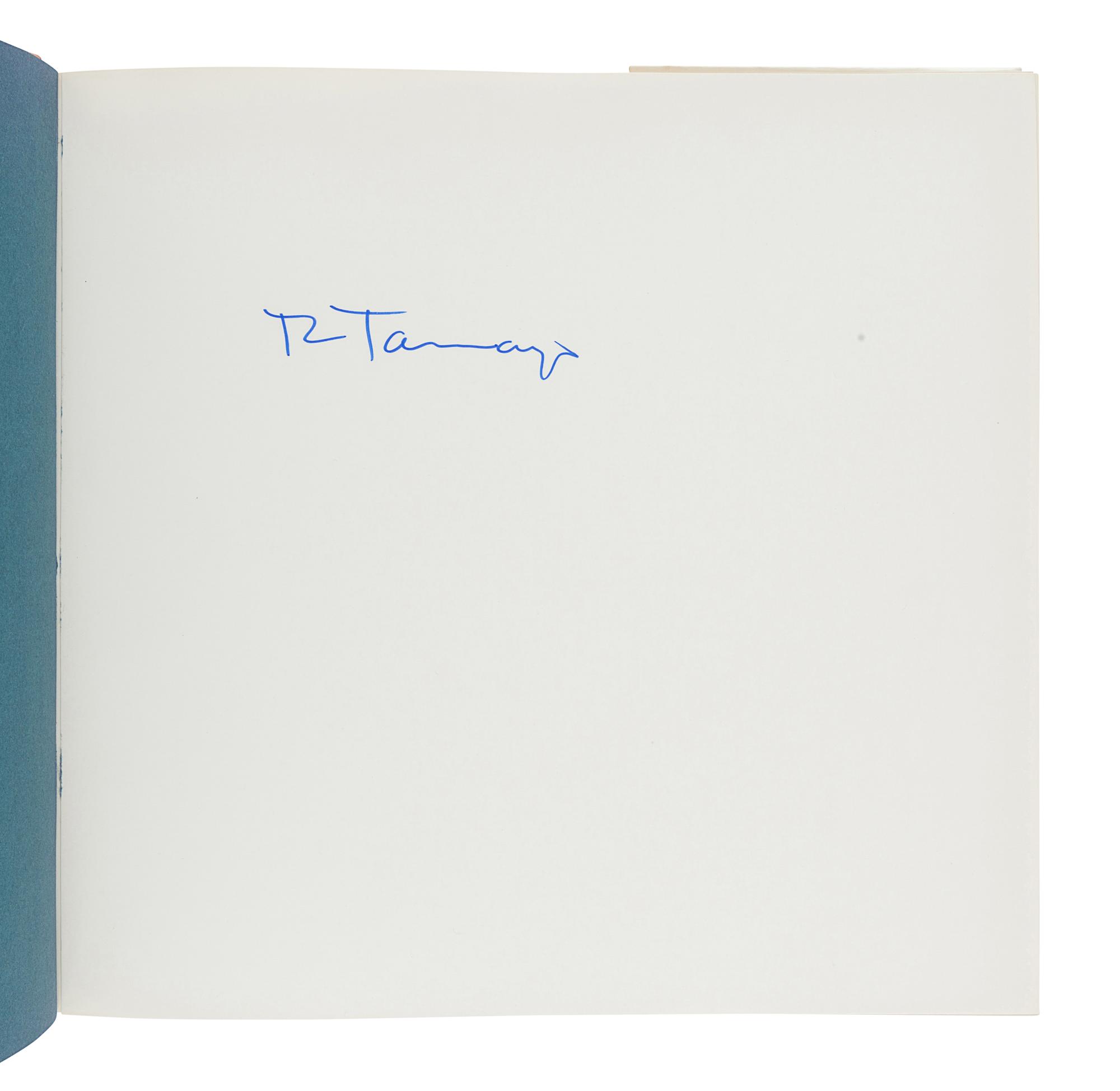 [TAMAYO, Rufino (1899-1991)]. GENAUER, Emily. Rufino Tamayo . New York: Harry N. Abrams, Inc., 1974.