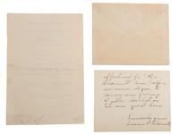 [CHESNUTT, Charles (1858-1932)]. A group of 3 items related to Charles Chesnutt, incl. Howard University programs and ALS from Susan V. Chesnutt to head of NAACP Arthur Spingarn.