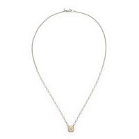Yellow Diamond and Diamond Necklace