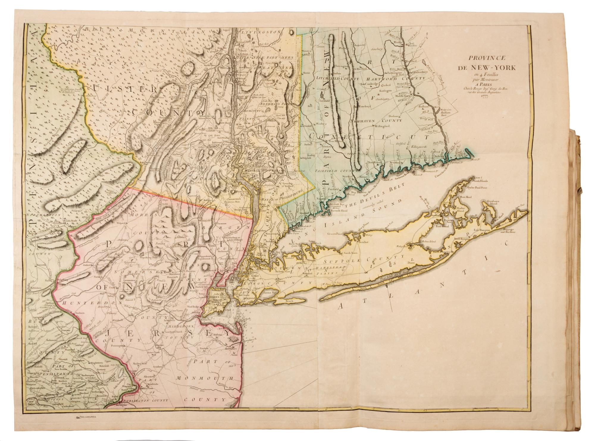 LE ROUGE, George Louis (1712-1790). Atlas Amériquain Septentrional contenant les details des differentes provinces... Paris, 1778