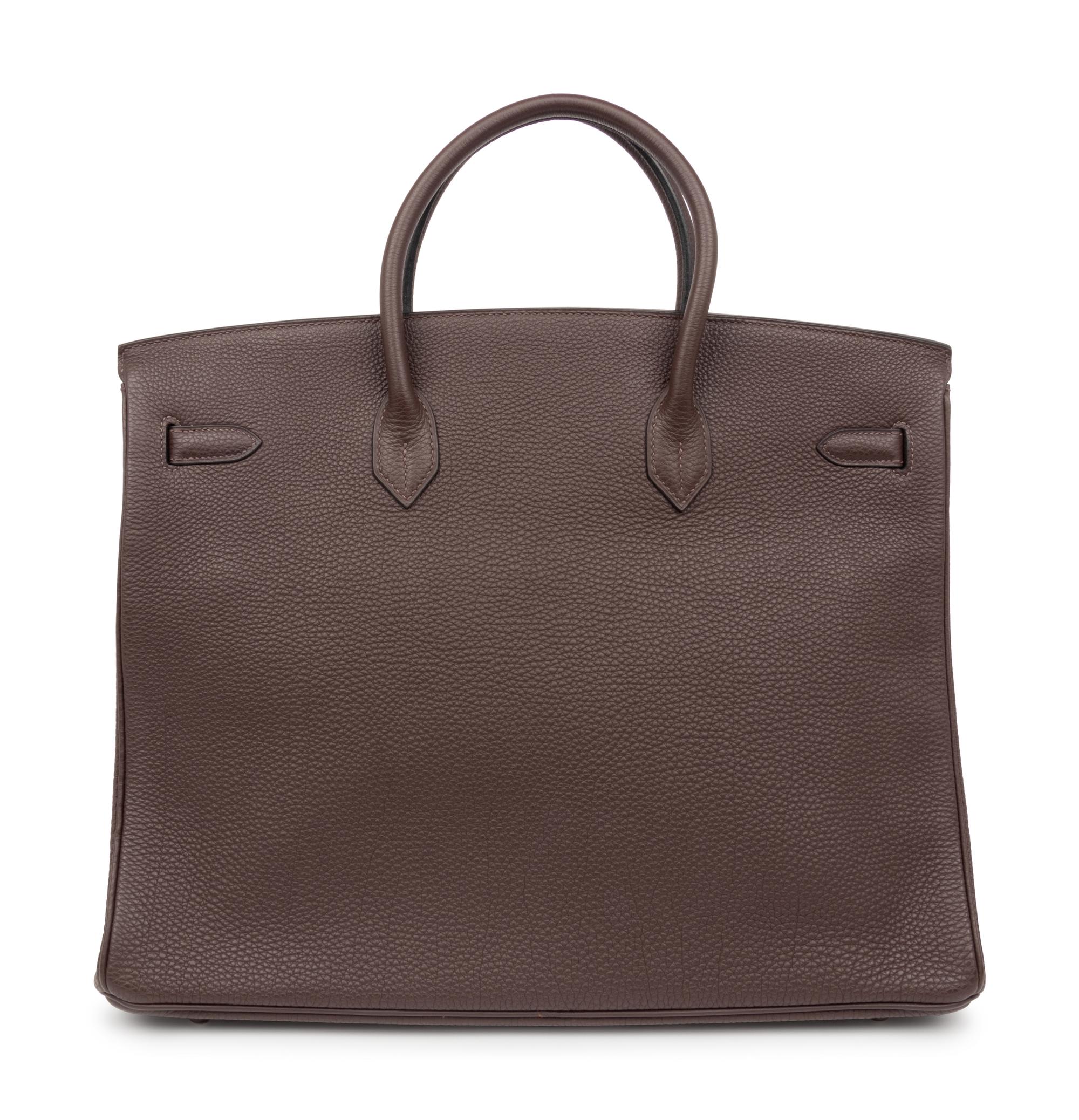 Hermès Chocolate Brown Togo Leather Birkin Bag 40cm, 2004