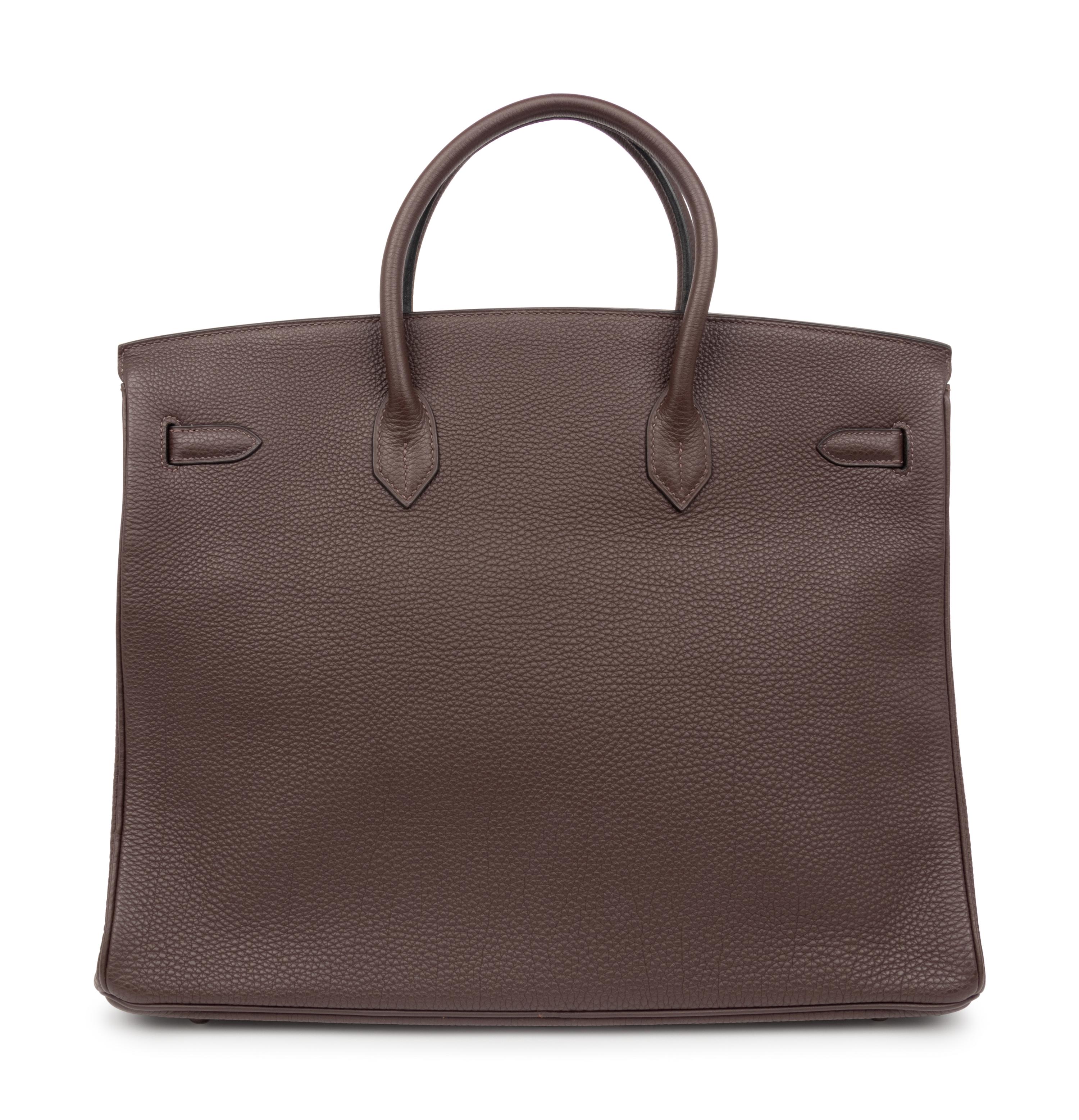 Hermès Chocolate Brown Togo Leather Birkin Bag 40cm, 2004