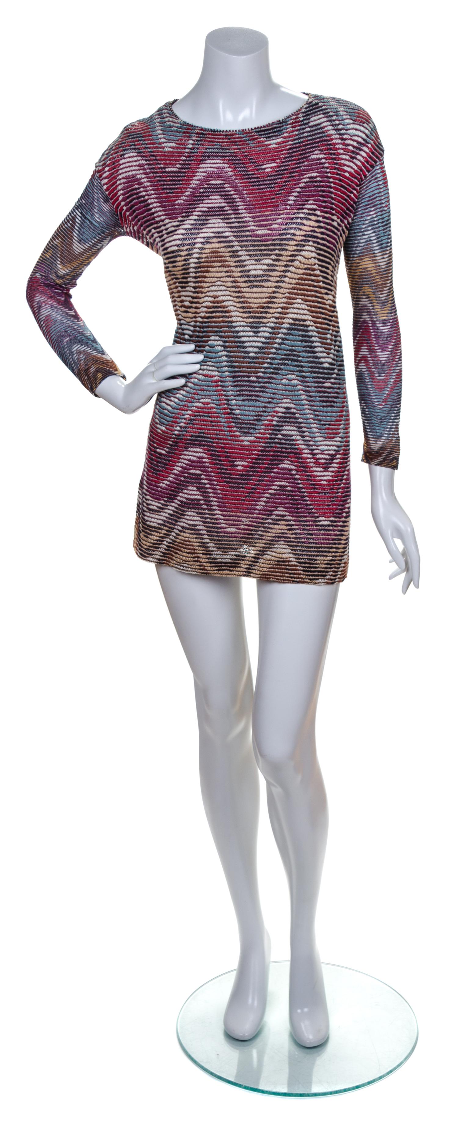 A Missoni Multicolor Linen Knit Tunic,