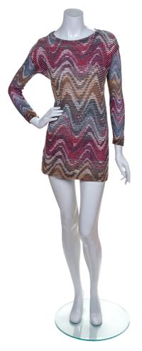 A Missoni Multicolor Linen Knit Tunic,