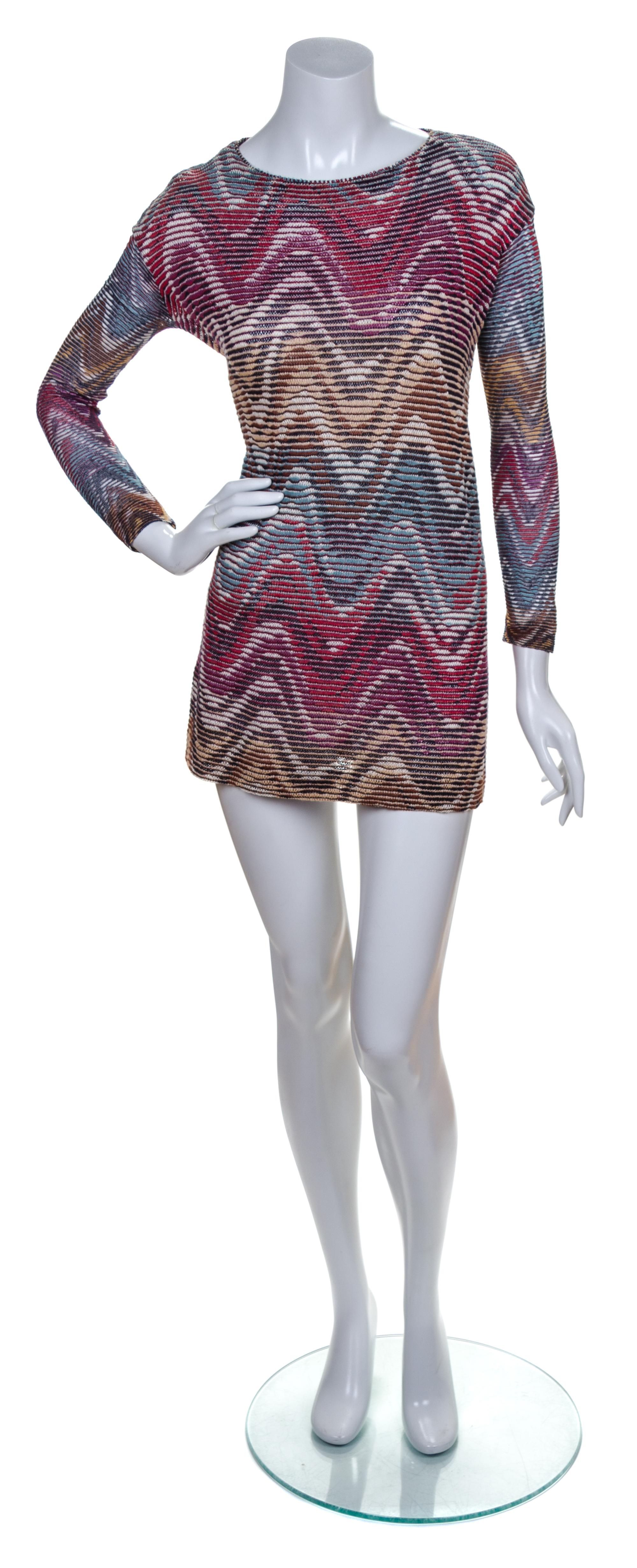 A Missoni Multicolor Linen Knit Tunic,