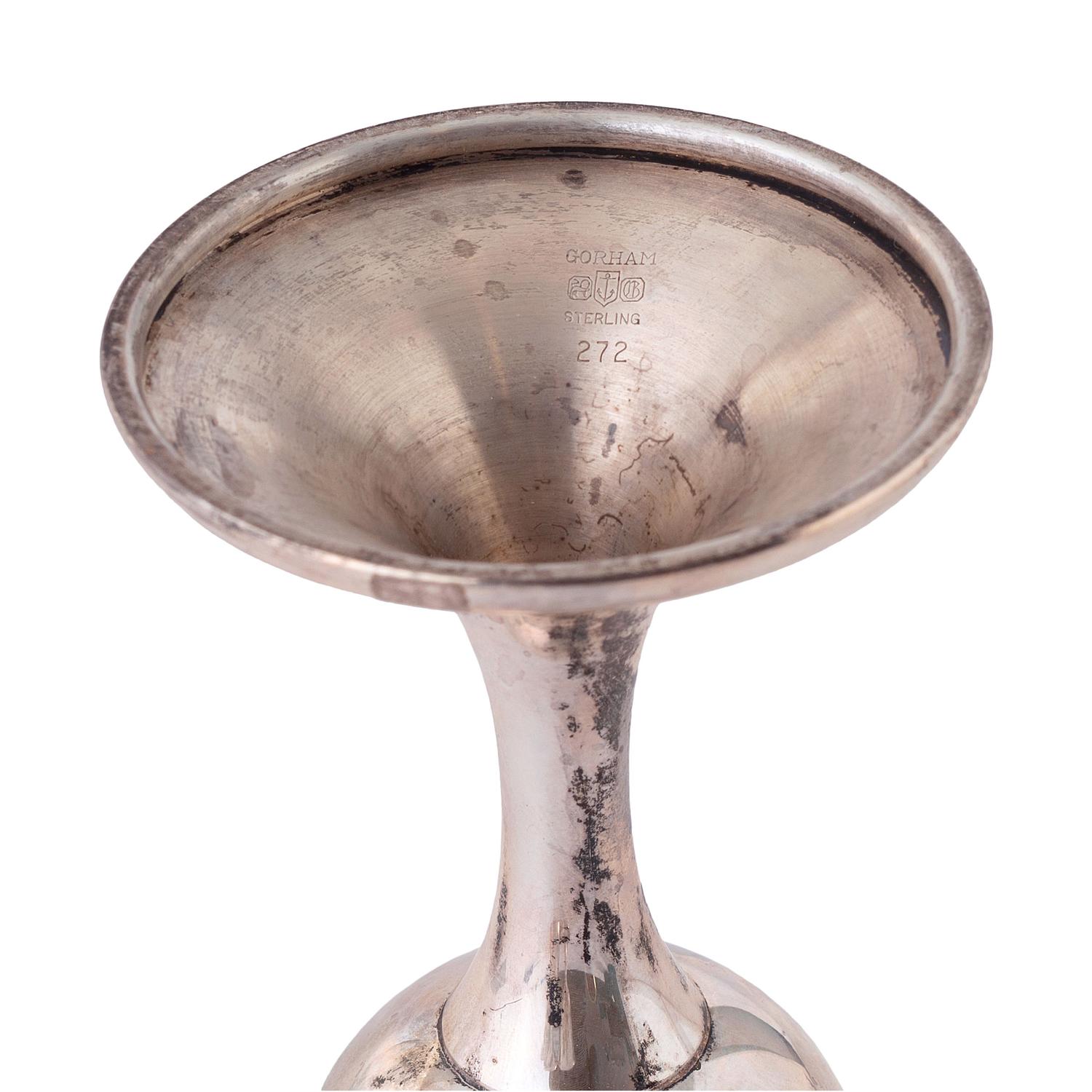 Four Gorham Silver Goblets