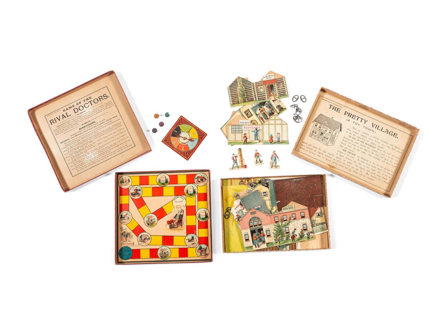 Nine McLoughlin Bros. Illustrated Games