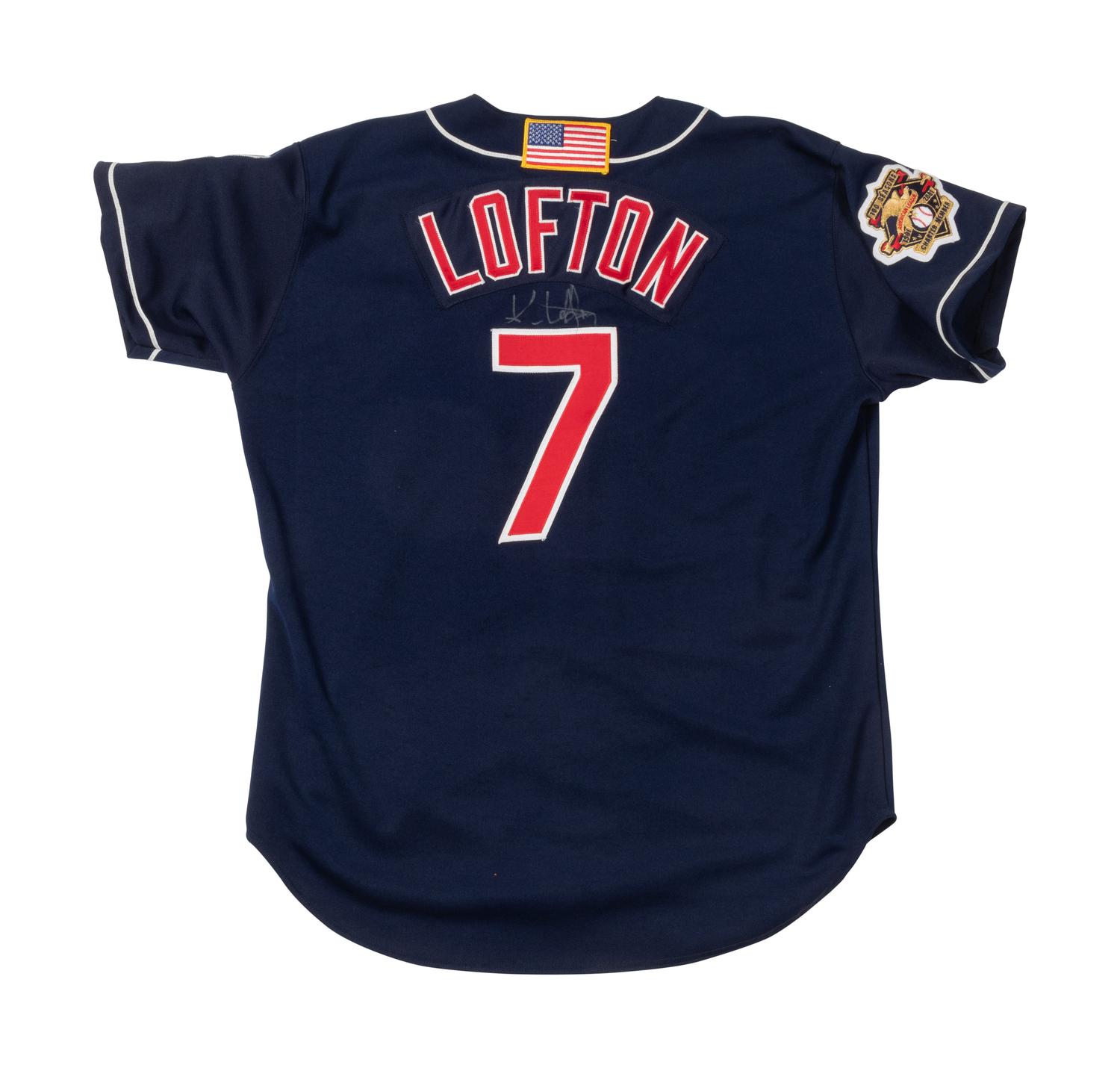 A 2001 Kenny Lofton Cleveland Indians Signed Jersey