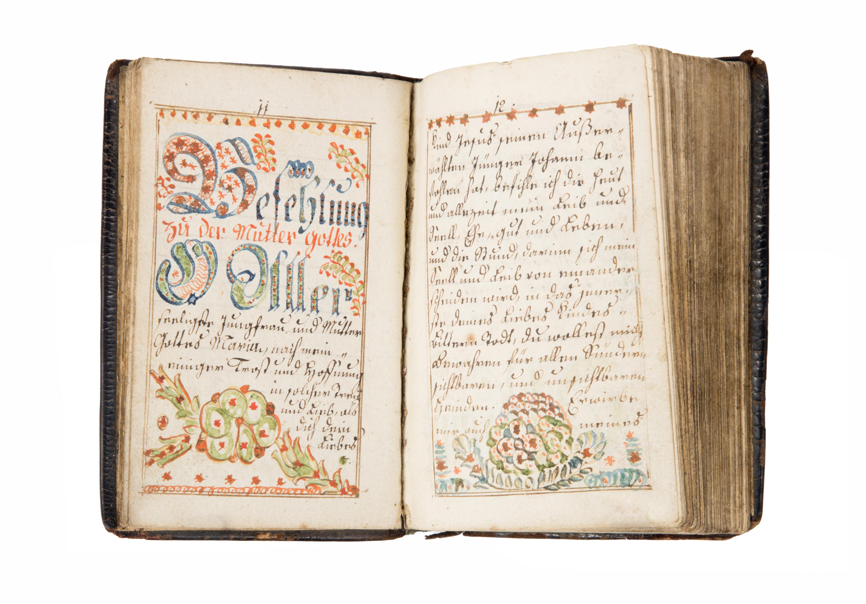 BOHEMIAN ILLUMINATOR Prayerbook, in German (Sorbian-German dialect), illuminated manuscript on paper [Czechia, Planá, 8 May, 1794]