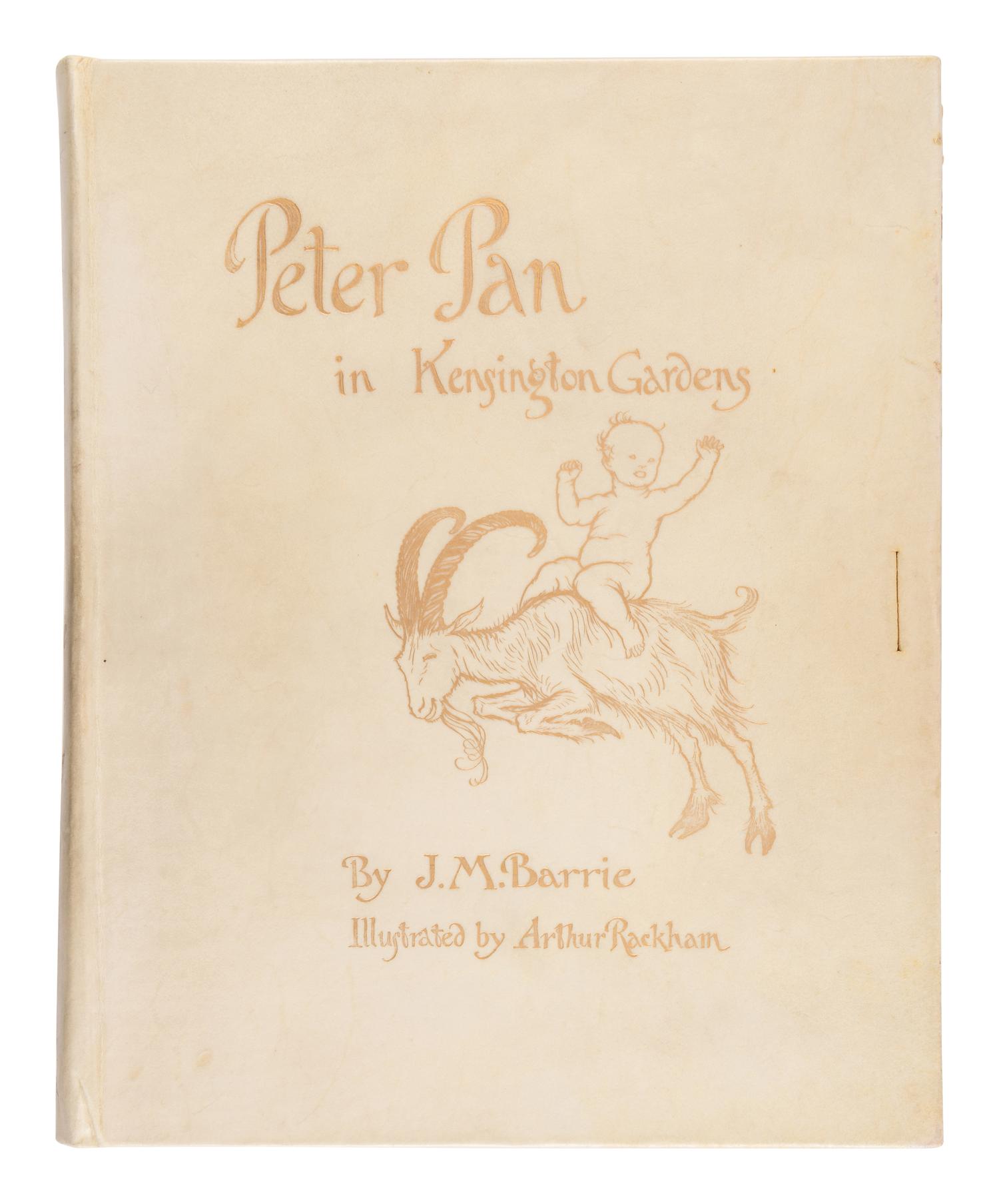 [RACKHAM, Arthur (1867-1939), illustrator]. BARRIE, James Matthew (1860-1937). Peter Pan in Kensington Gardens . London: Hodder & Stoughton, 1906.