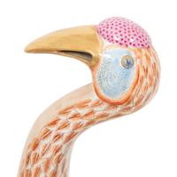 A Pair of Chinese Export Porcelain Crane-Form Tureens