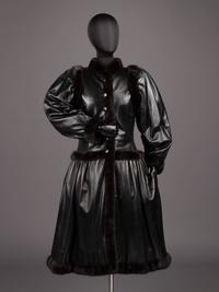 Yves Saint Laurent Haute Couture Leather Coat with Fur Trim, Fall 1976