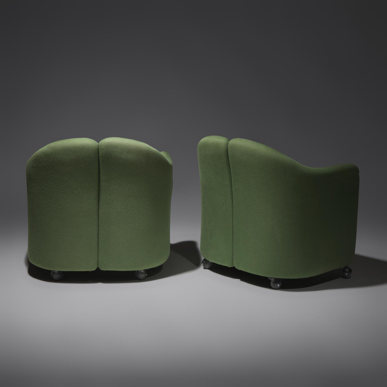 Pair of Split-Back lounge chairs for Tecno, c. 1960