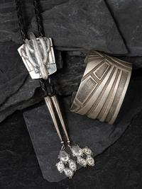 Wide Abstract Silver Cuff Bracelet, PLUS