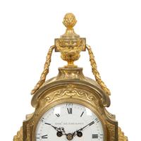 An English Gilt Bronze Mantel Clock