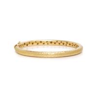 HAMMERED YELLOW GOLD BANGLE BRACELET
