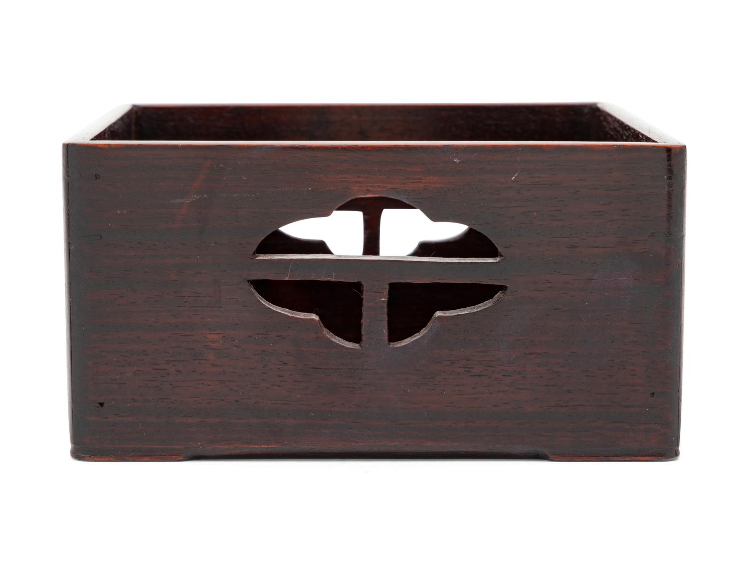 A Chinese Hardwood Rectangular Box