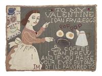 A Pictorial Hooked Rug, Attributed to James L. and Mercedes Hutchinson, New York, (active 1925-1945)