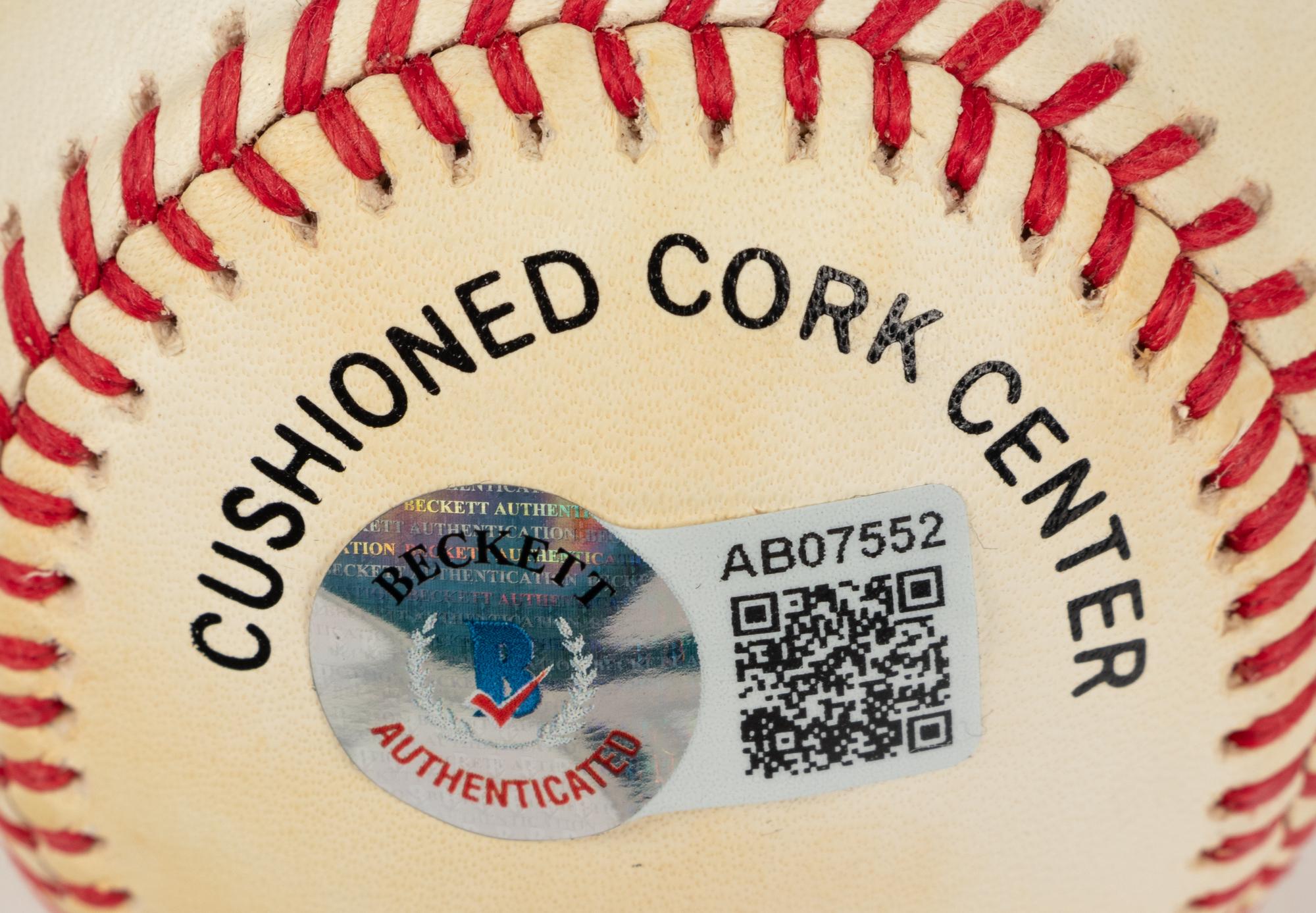A Hank Aaron Signed Autograph Baseball (Beckett Authentication Services BAS Certified),