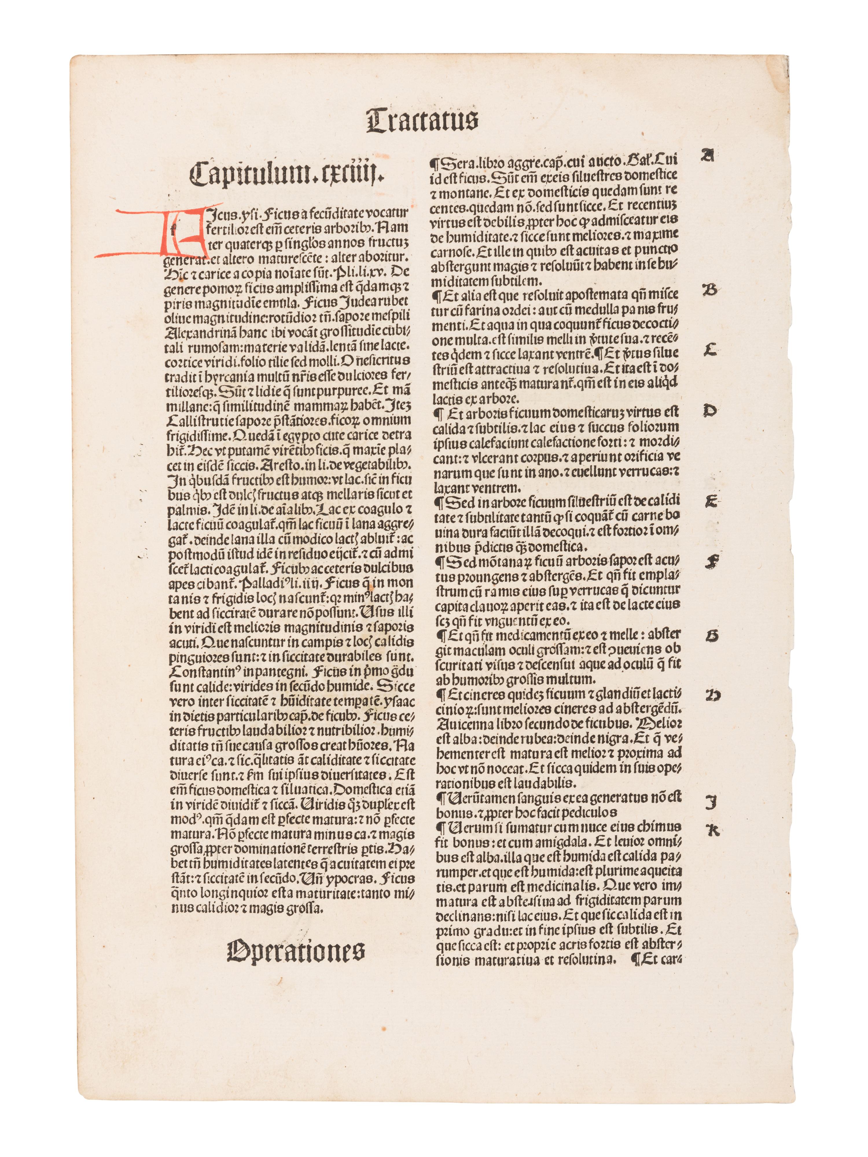 [HERBAL] -- [ Hortus sanitatis. De herbis et plantis... ] [Strassburg: Johann Prüss, ca 1497?].