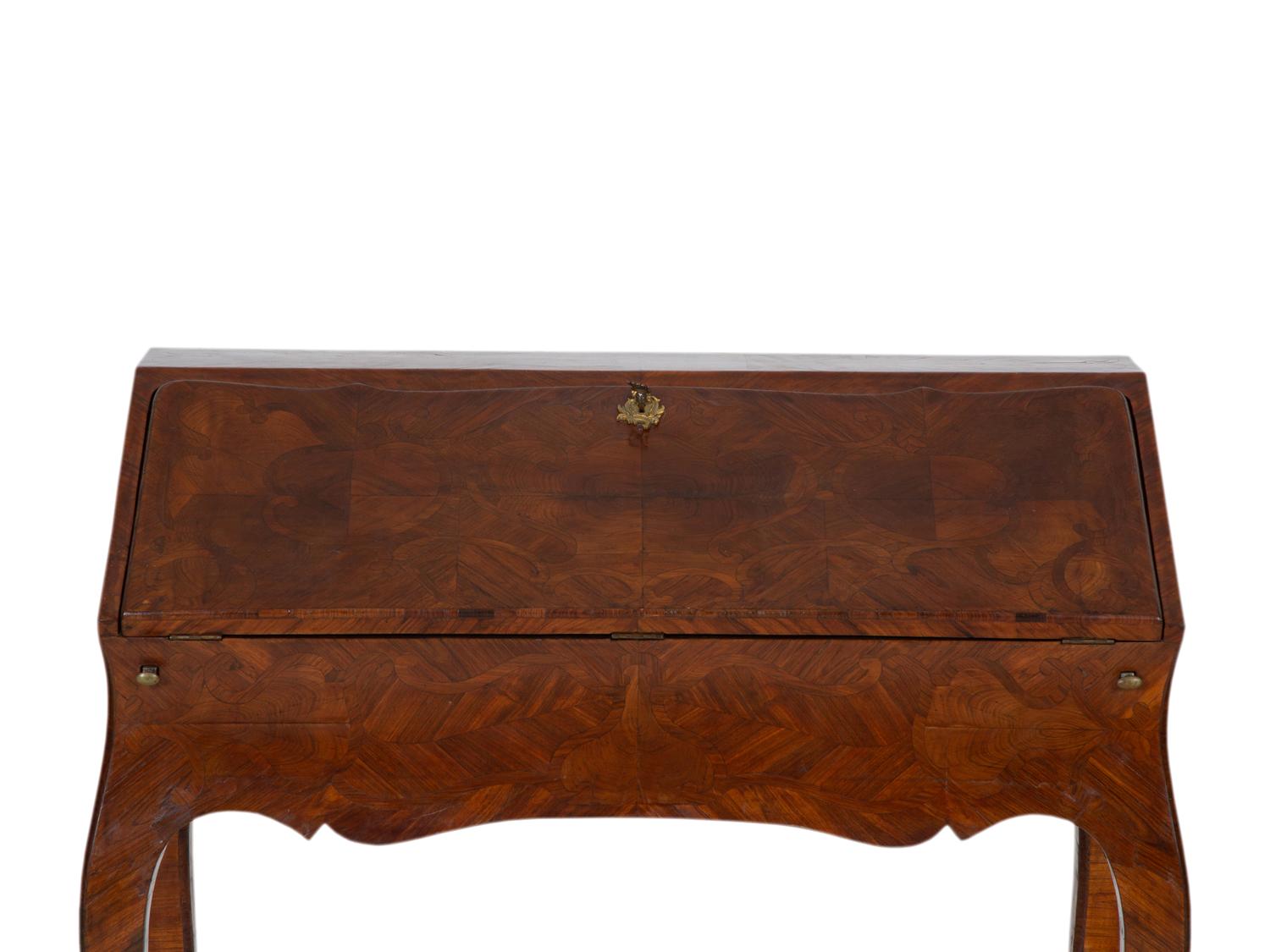 A Louis XV Style Marquetry Inlaid Lady's Writing Desk