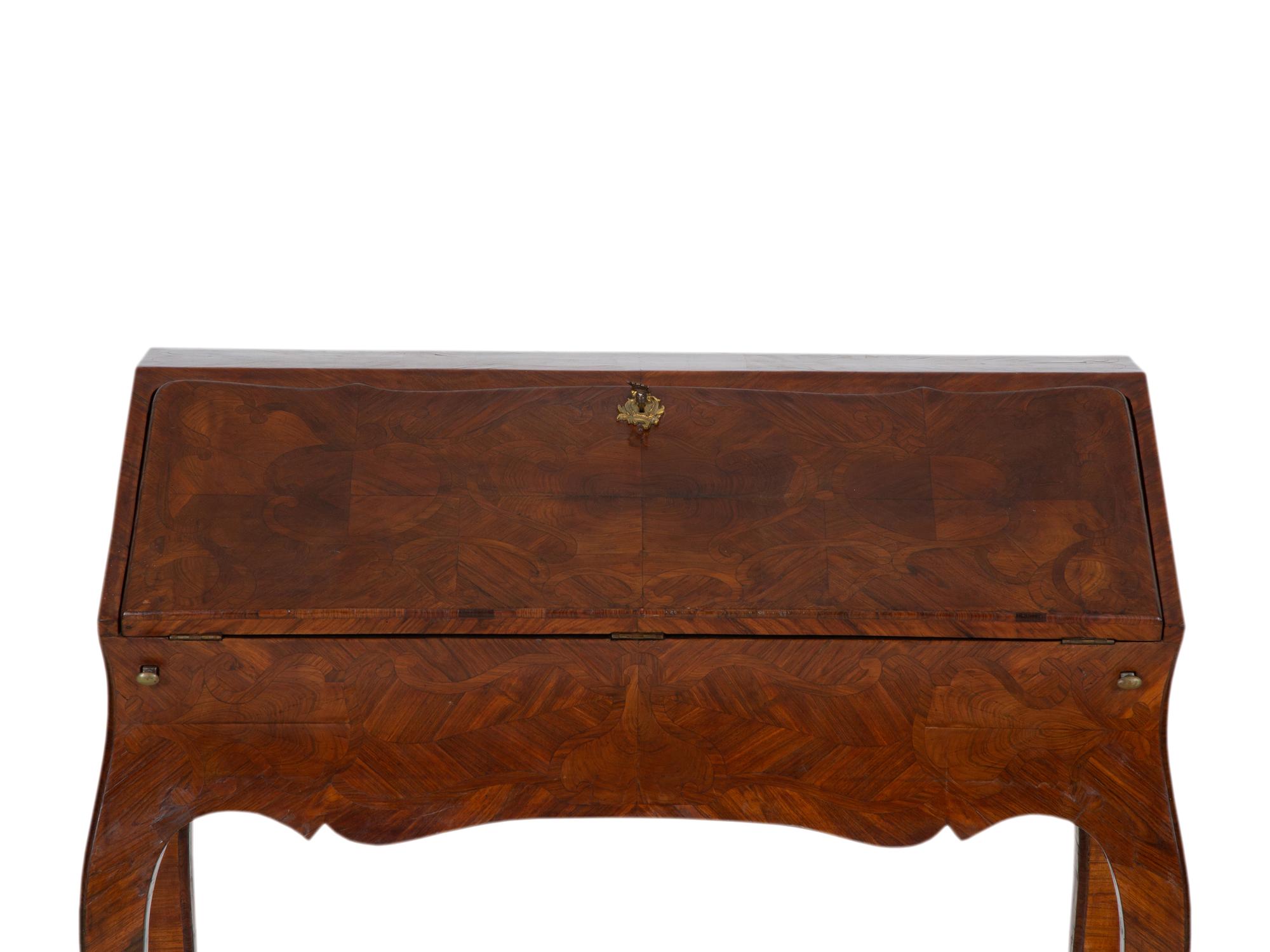A Louis XV Style Marquetry Inlaid Lady's Writing Desk