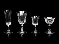 A Val Saint Lambert Cut Glass Stemware Service