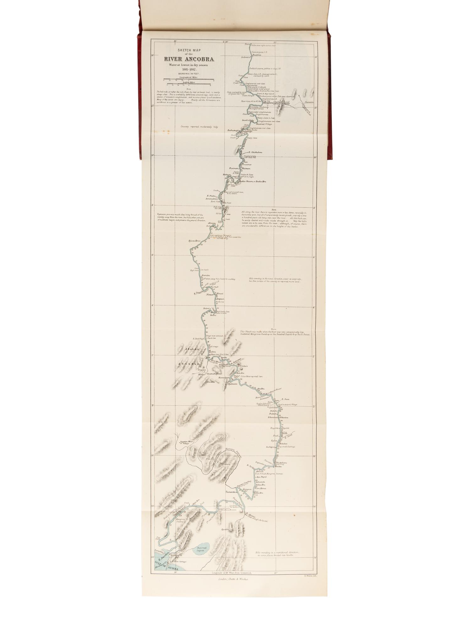BURTON, Richard Francis, Sir (1821-1890) and Verney Lovett CAMERON (1844-1894). To the Gold Coast for Gold. London: Chatto & Windus, 1883.