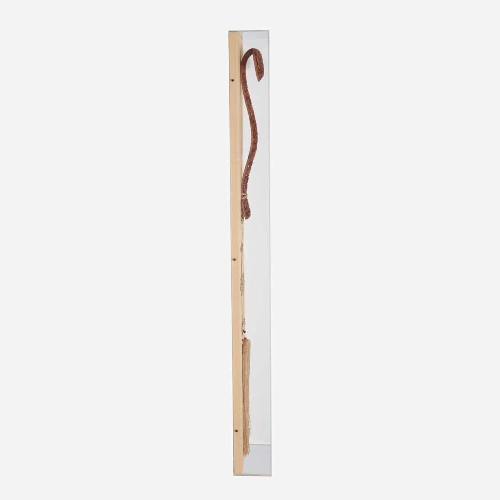 A large Chinese carved wood openwork ruyi scepter 镂空木雕如意