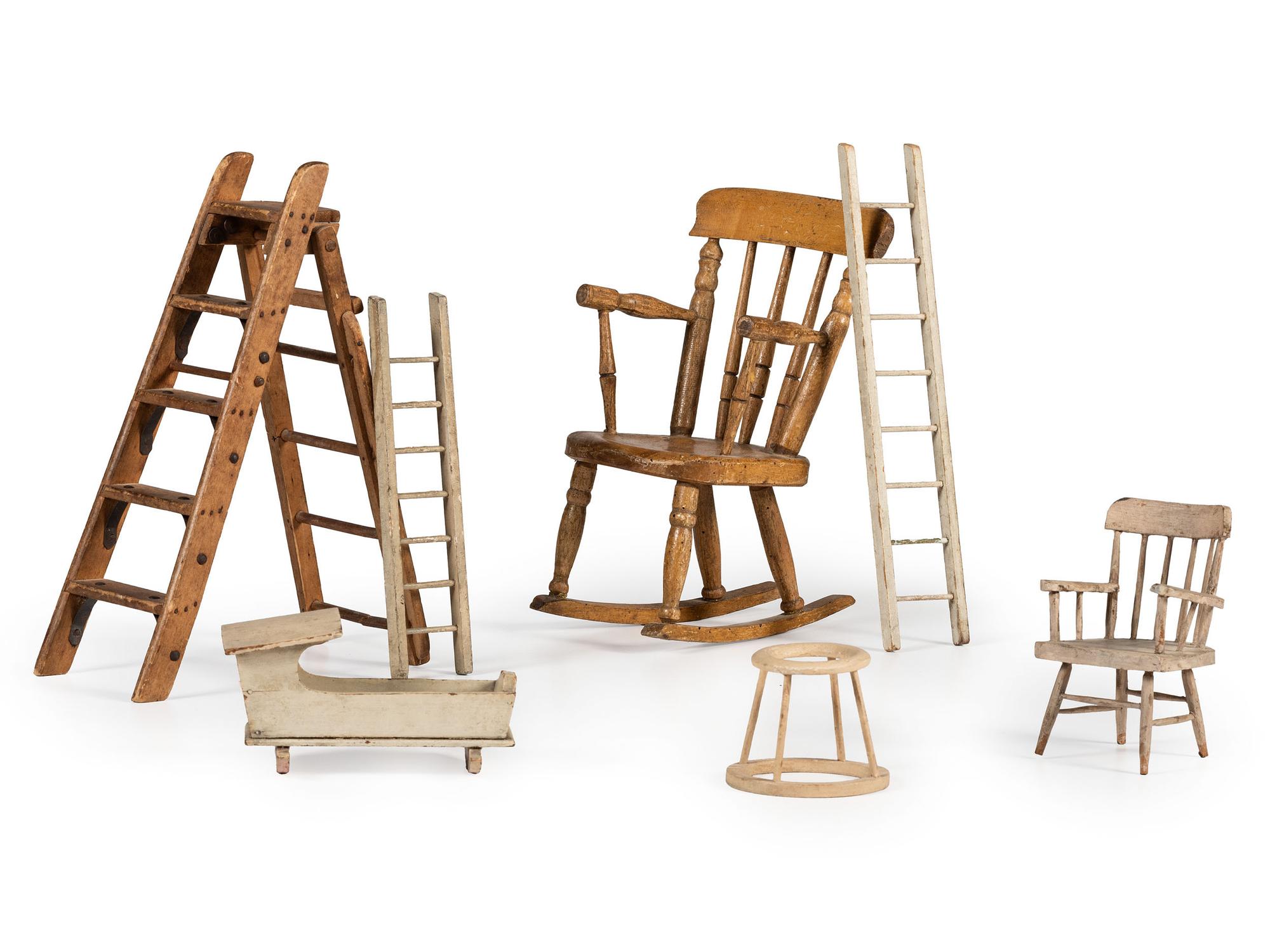 A Group of Miniature Furniture