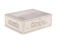 A Russian Silver Trompe l'Oeil Table-Top Cigarette Box