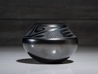 Pottery Jar with High Gunmetal Finish June 1969
