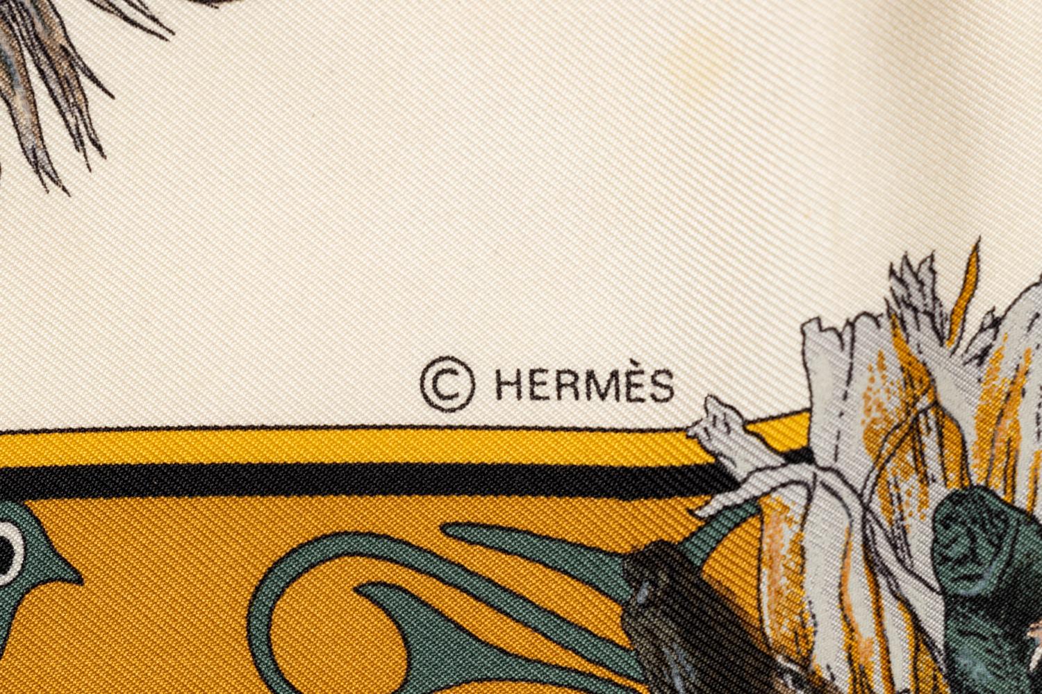 Hermès Silk Scarf by Kermit Oliver