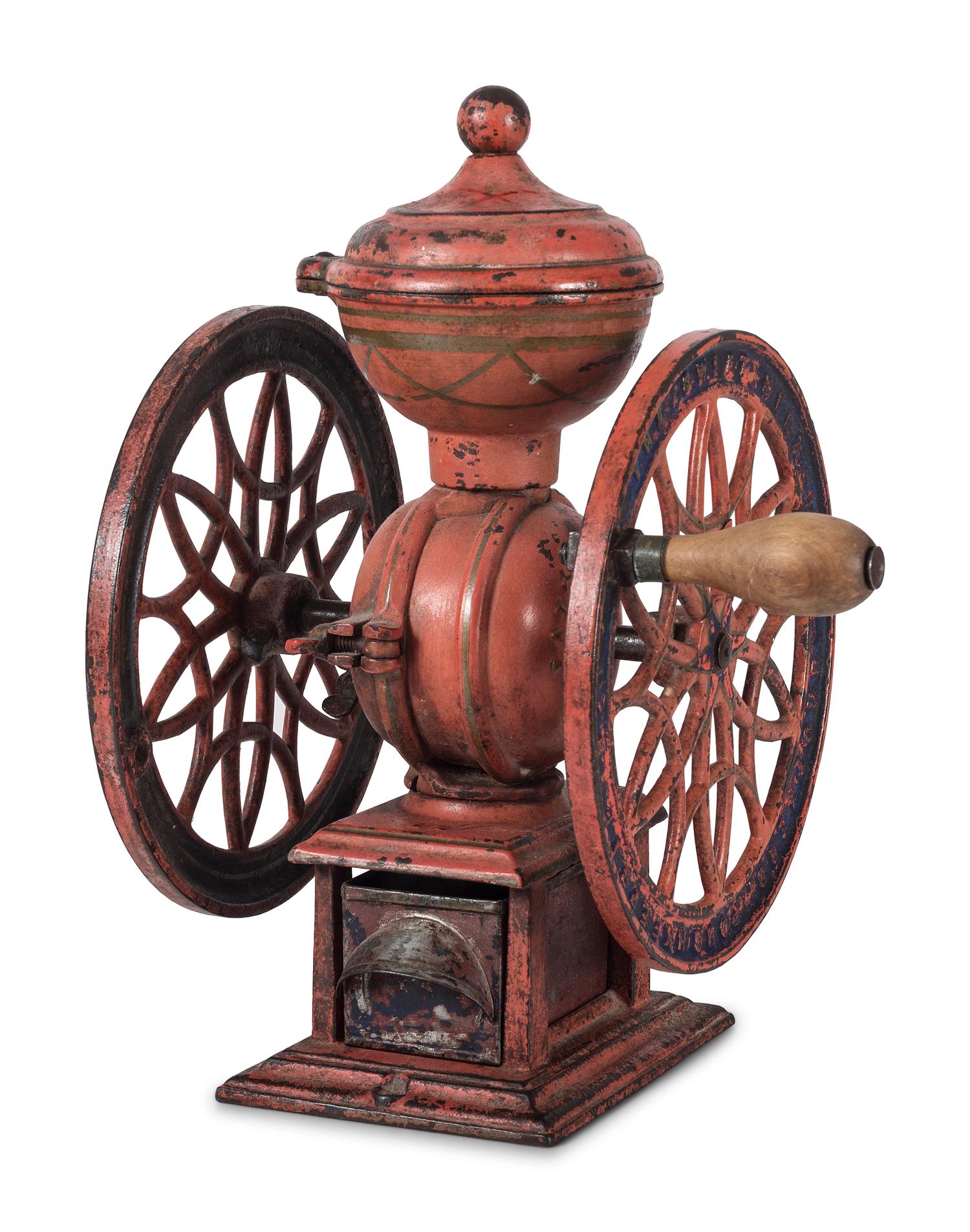 A Lane Brothers "Swift Mill" and a John Wright Painted Cast Iron Coffee Mill