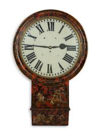 An English Faux-Tortoise Shell and Chinoiserie Decorated Parliament Clock — 19TH CENTURY