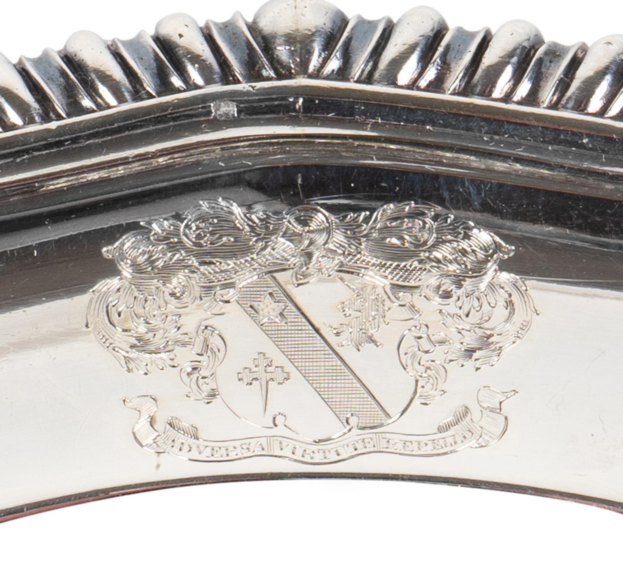 Eleven English Silver Georgian Style Dinner Plates — WALTER WALKER & BROWNFIELD TOLHURST, LONDON, 1900