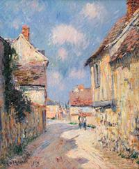 Gustave Loiseau (French, 1865-1935) — Rue de l'Hopital, Le Vaudreuil, 1913