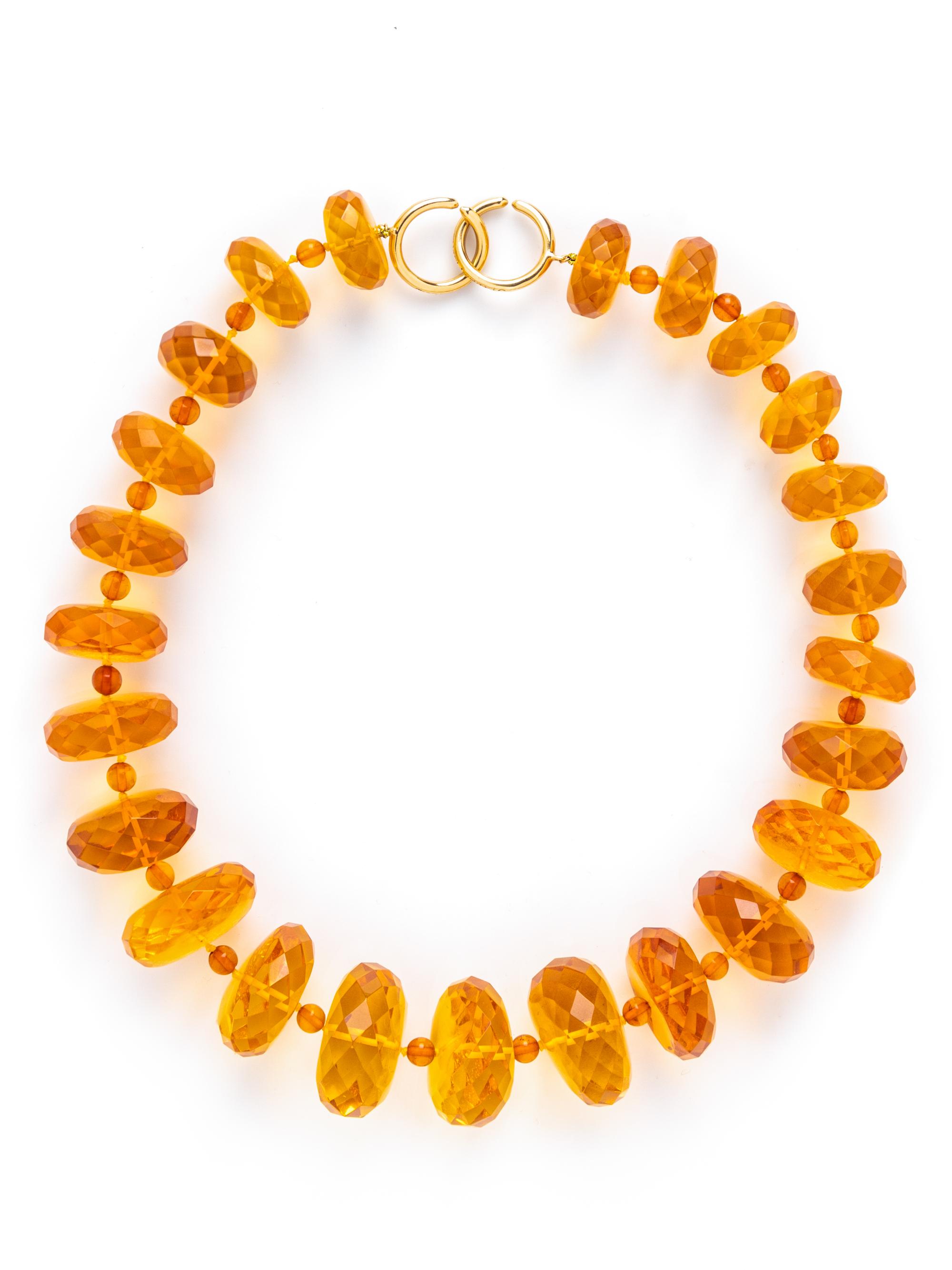 TIFFANY & CO., PALOMA PICASSO, AMBER BEAD NECKLACE