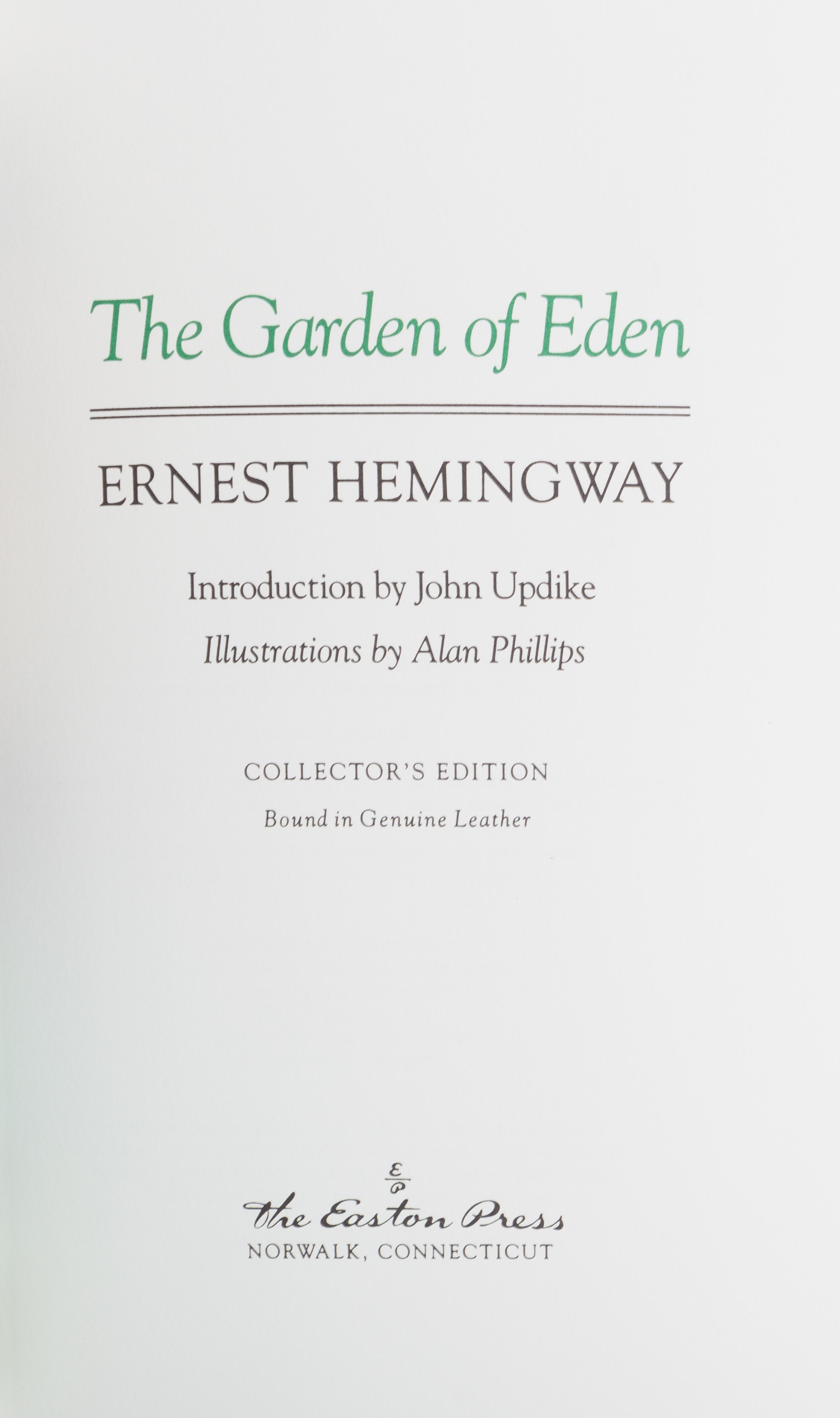 (EASTON PRESS) HEMINGWAY, ERNEST. The Complete Works. Norwalk, CT, [1990]. 20 vols.