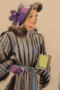 An Archive of Thirteen Conceptual Sketches for I.J. Fox , by James Montgomery Flagg and Russell Patterson, 1940s