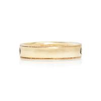 YELLOW GOLD AND DIAMOND BAND RING
