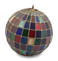 A Spherical Leaded Glass Shade
