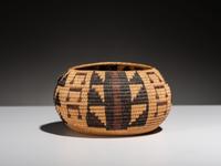 Mono Lake Paiute Polychrome Basket