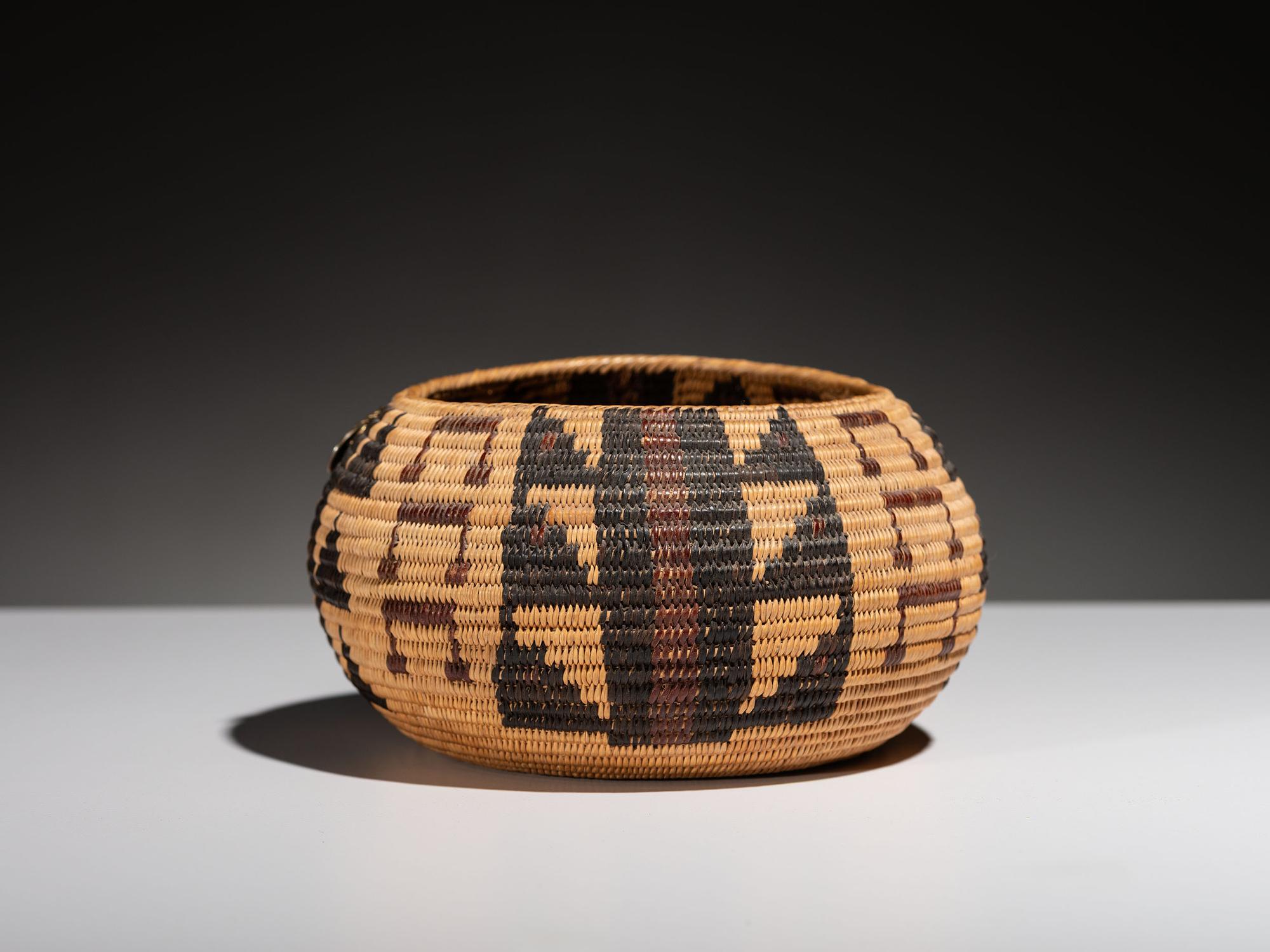 Mono Lake Paiute Polychrome Basket