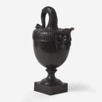 A Black Basalt Stella Ewer UK, 1770s & possibly 20th century