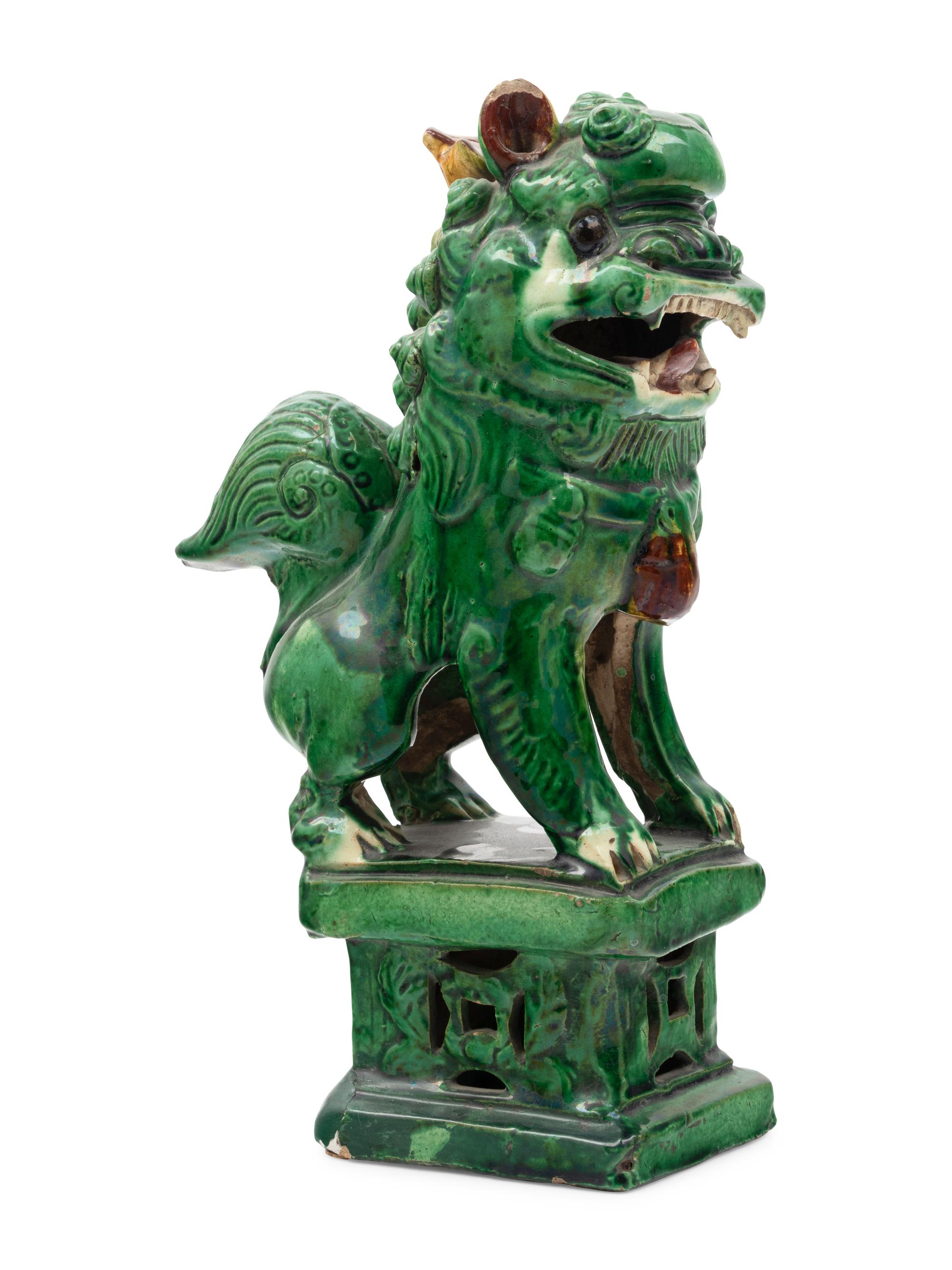 Nine Chinese Porcelain Figures of Fu Lions