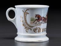 A Fireman's Porcelain Occupational Shaving Mug