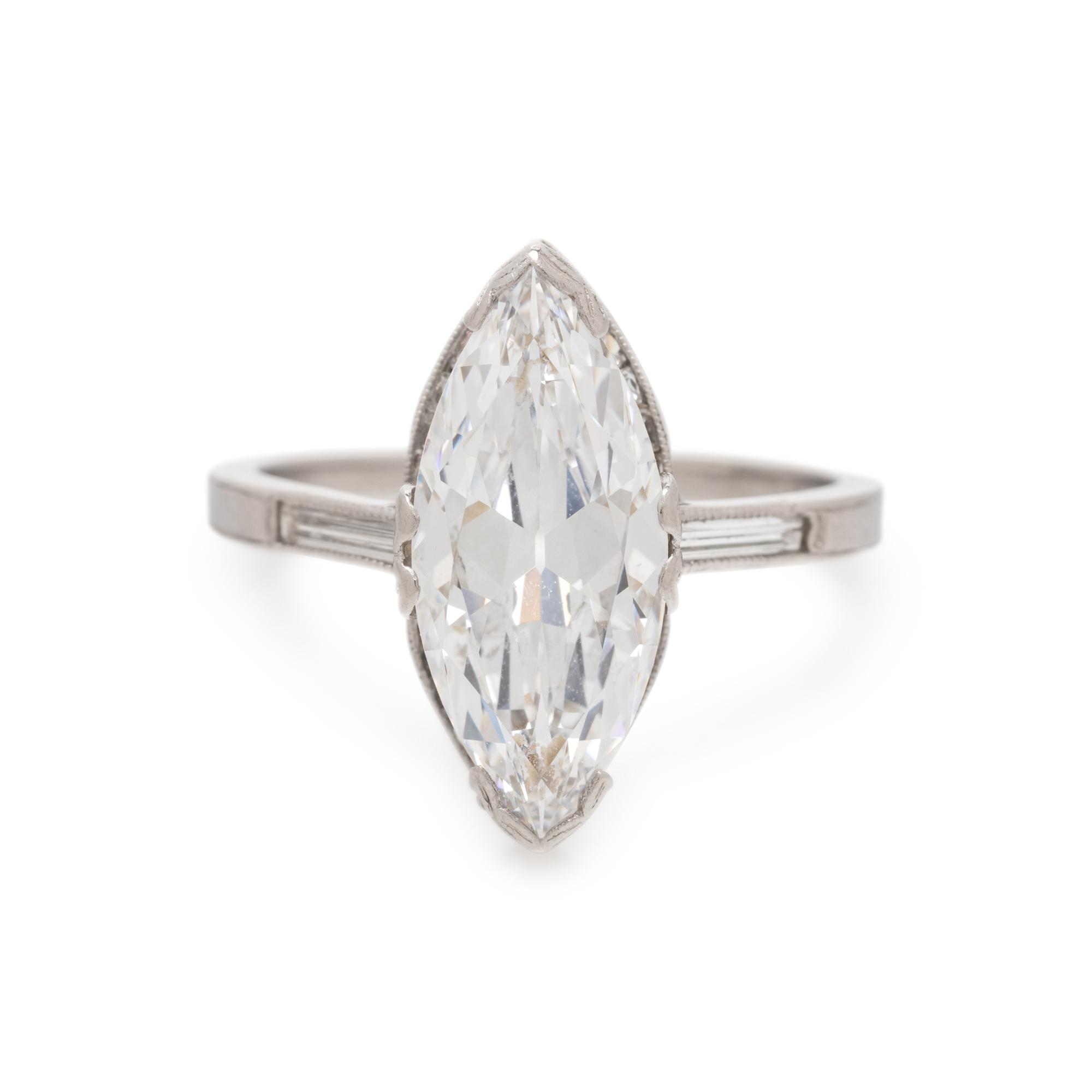 ART DECO, DIAMOND RING